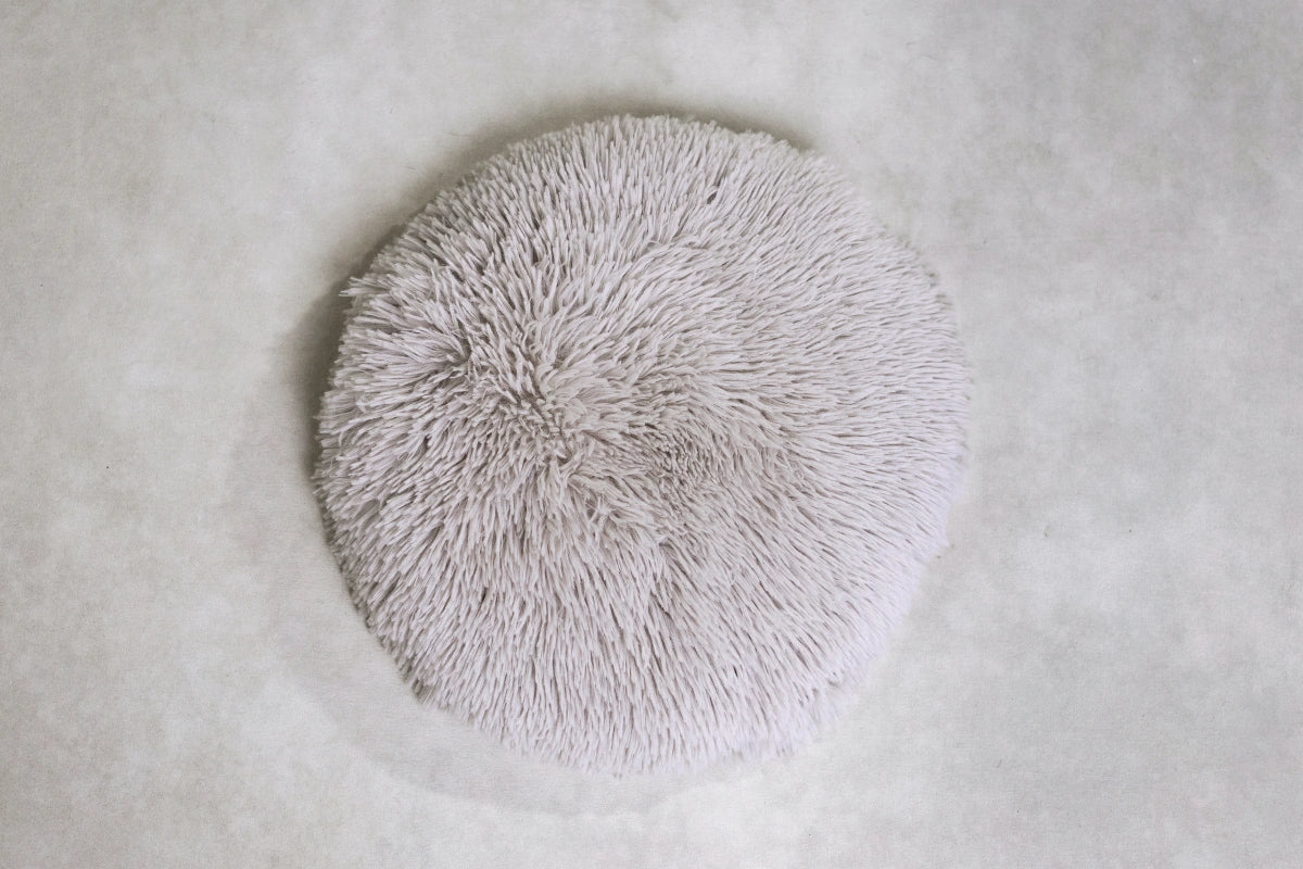 light grey colored pet pillow