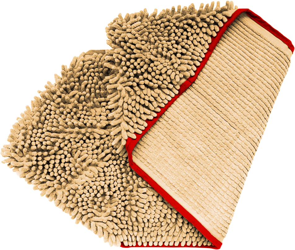 Beige ultra-absorbent dog towel for grooming and bathing