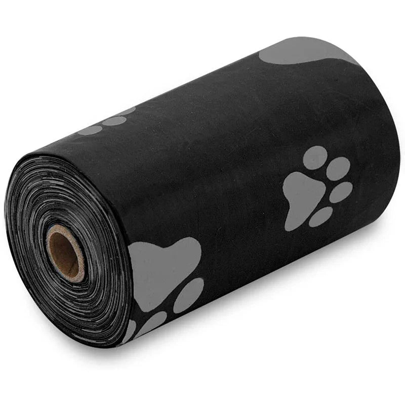 Black Biodegradable dog poop bags eco-friendly pet waste bags on rolls