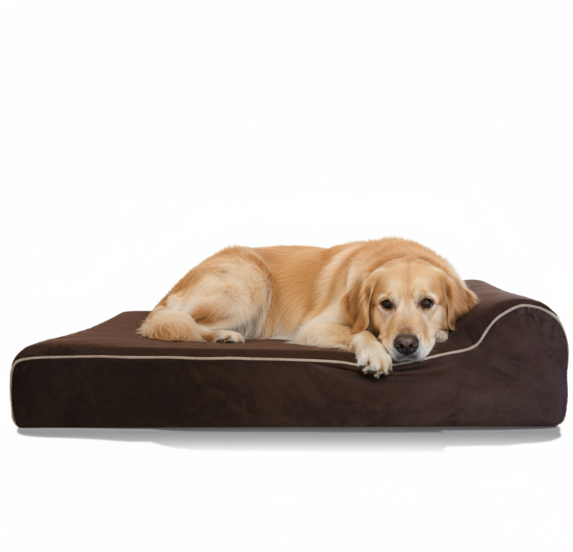 Premium Supportive Dog Bed for Large Breeds - Waterproof Memory Foam | Heavy Duty Construction