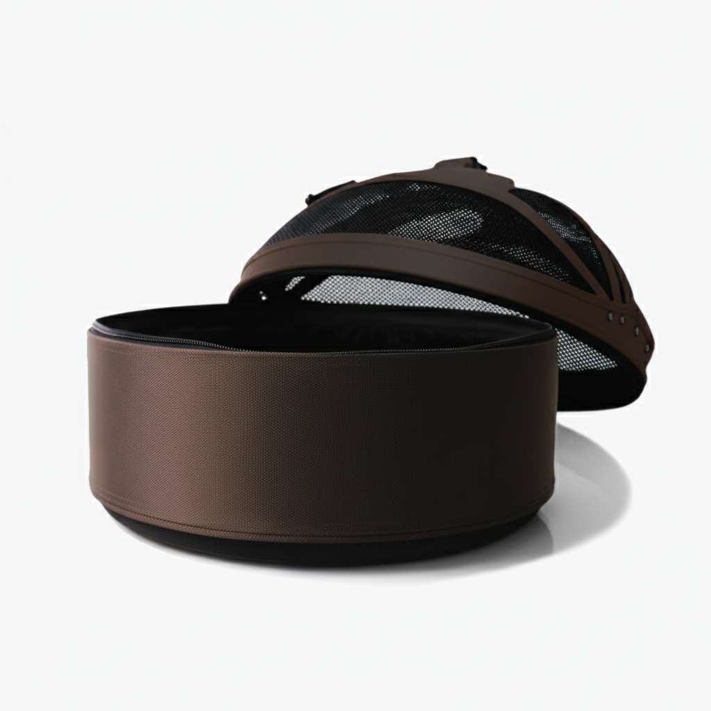 Red 3-in-1 pet travel bed - crash-tested carrier and car seat with ballistic nylon construction
