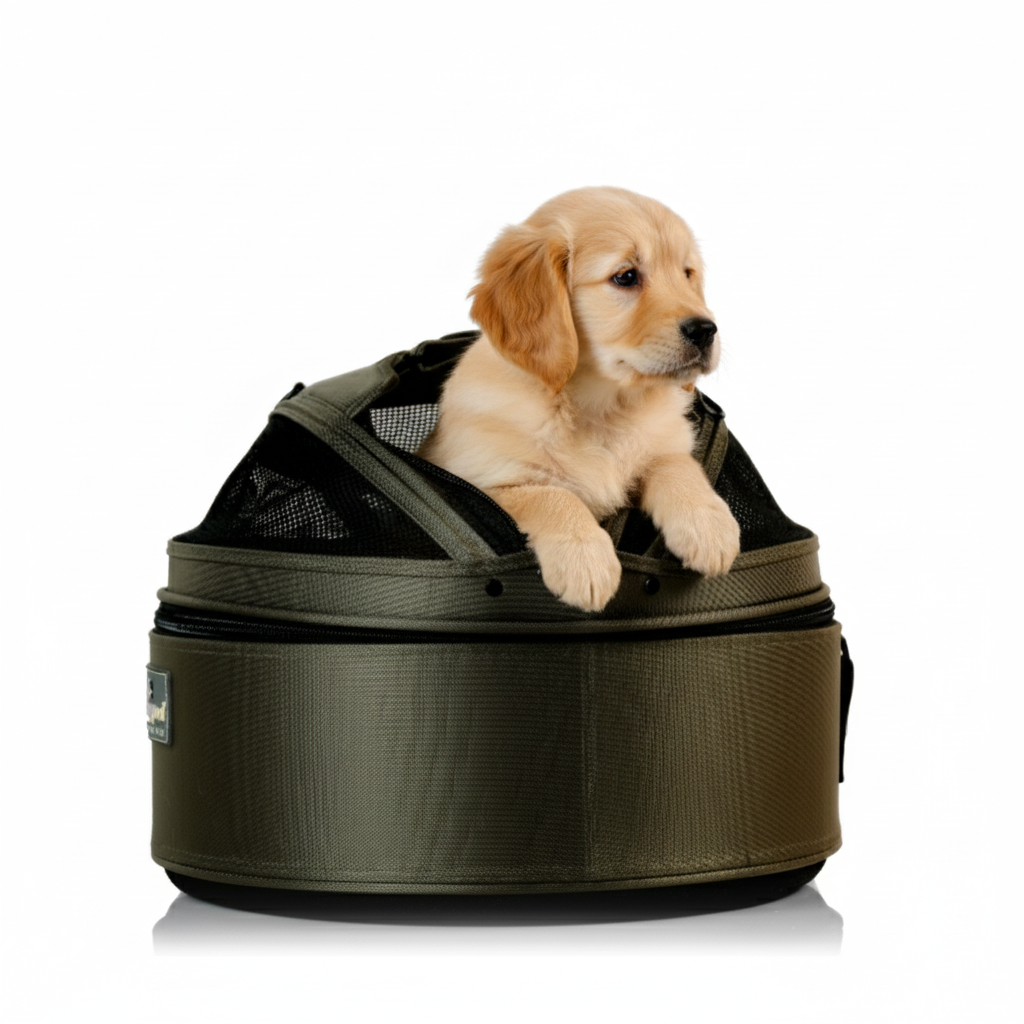Crash-tested 3-in-1 pet travel bed - convertible carrier and car seat for cats and small dogs
