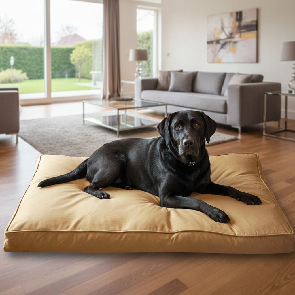 Waterproof chew proof dog bed - reinforced ripstop fabric resists tearing and chewing
