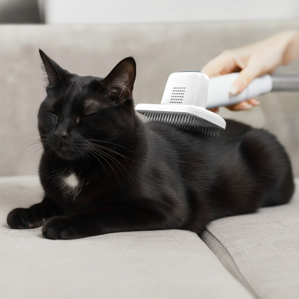 Professional dog grooming vacuum with powerful suction and quiet operation under 60dB

