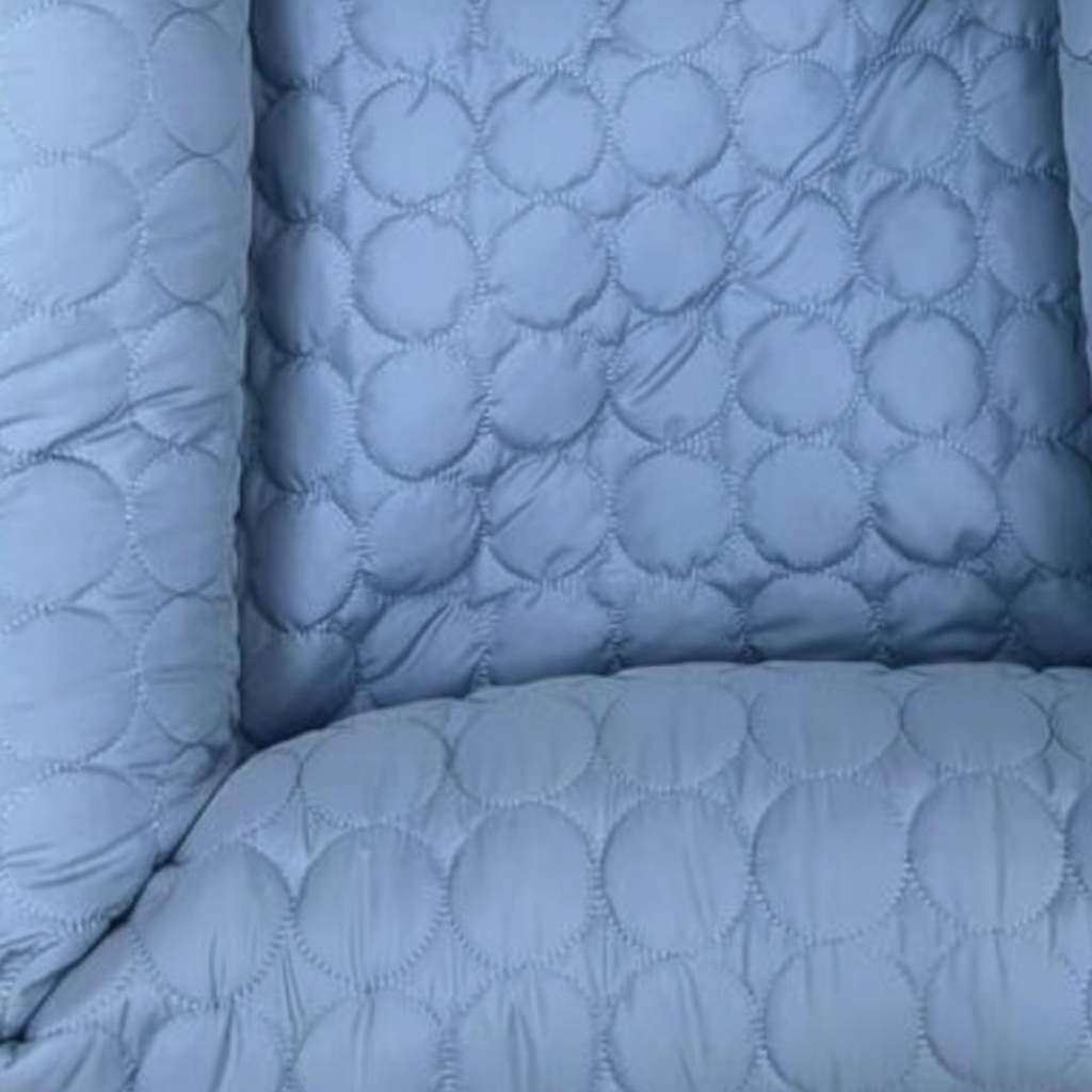 Pet car seat bed protecting vehicle interior from dirt, hair, and scratches