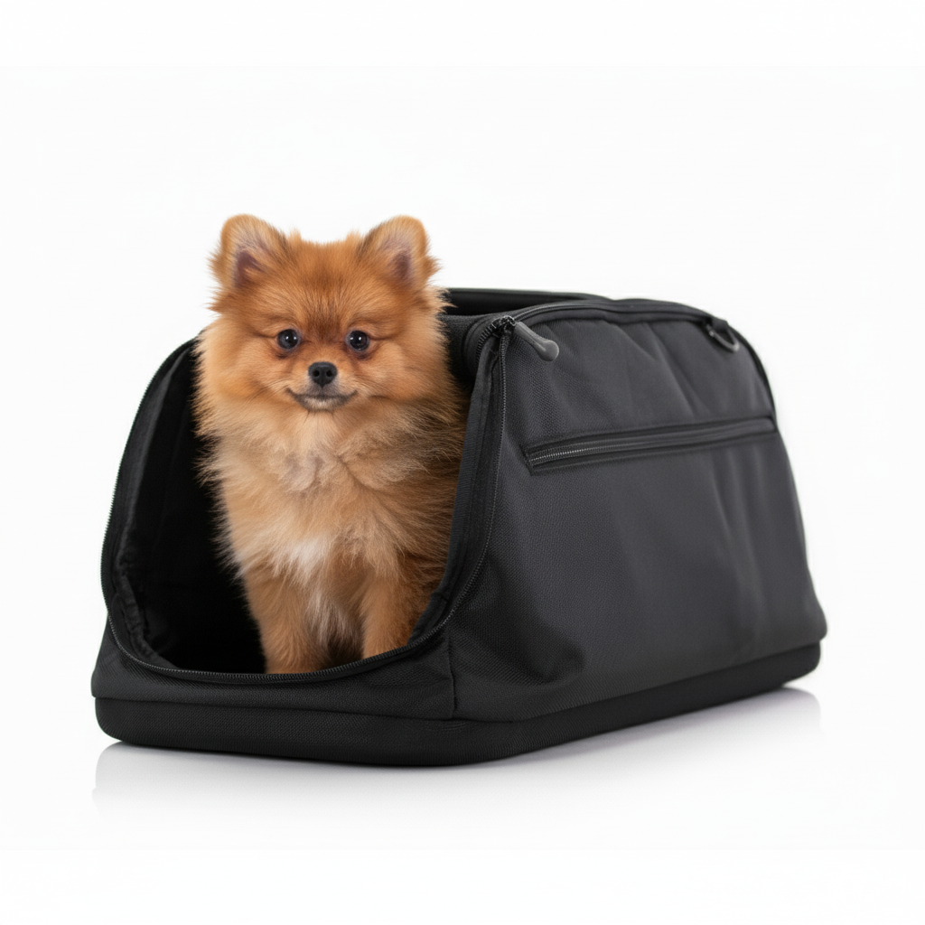 Soft-sided pet carrier with shoulder strap - lightweight 5.6 lb travel carrier for easy transport
